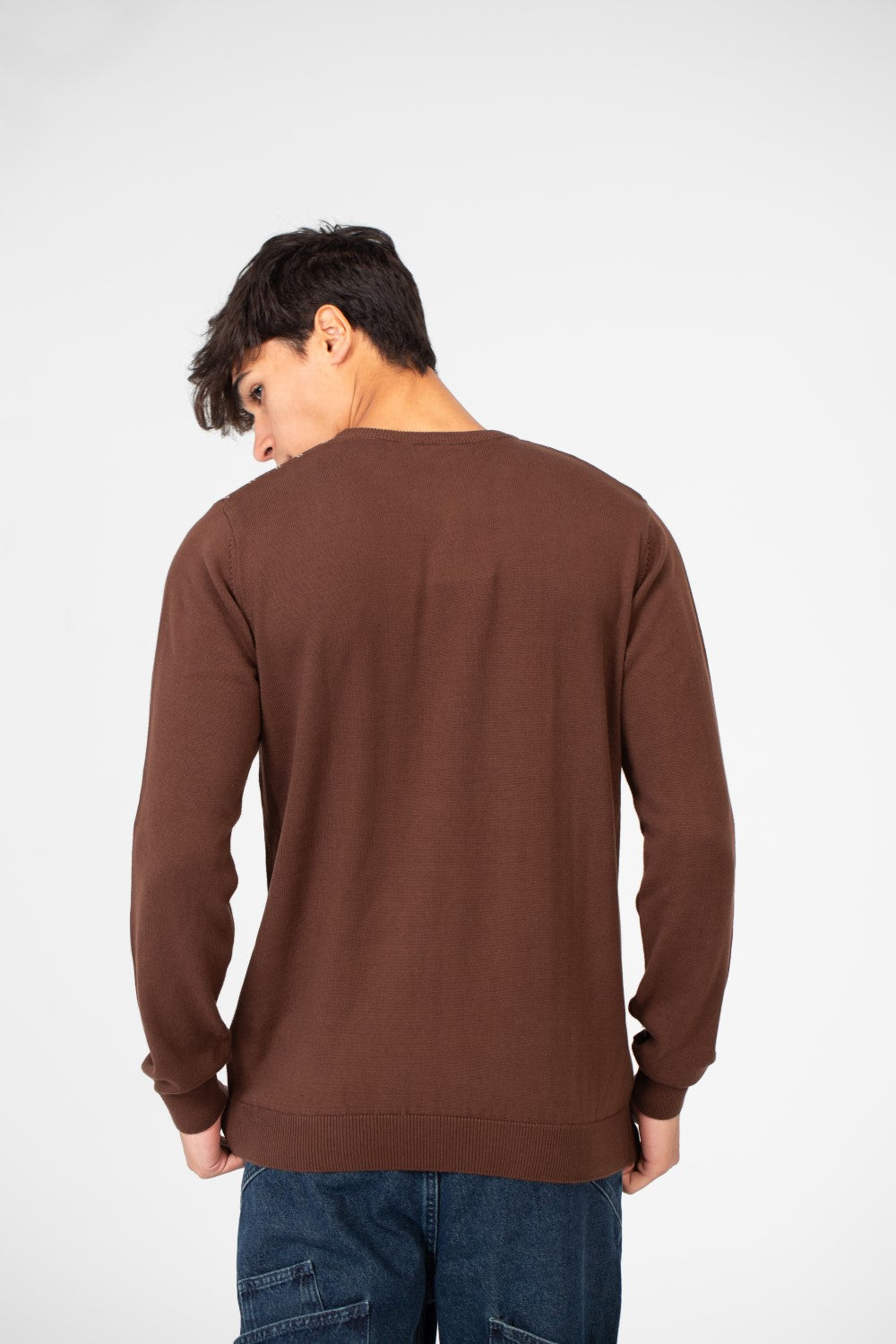 Men's Printed Cotton Round Neck Pullover With A Distinctive Design