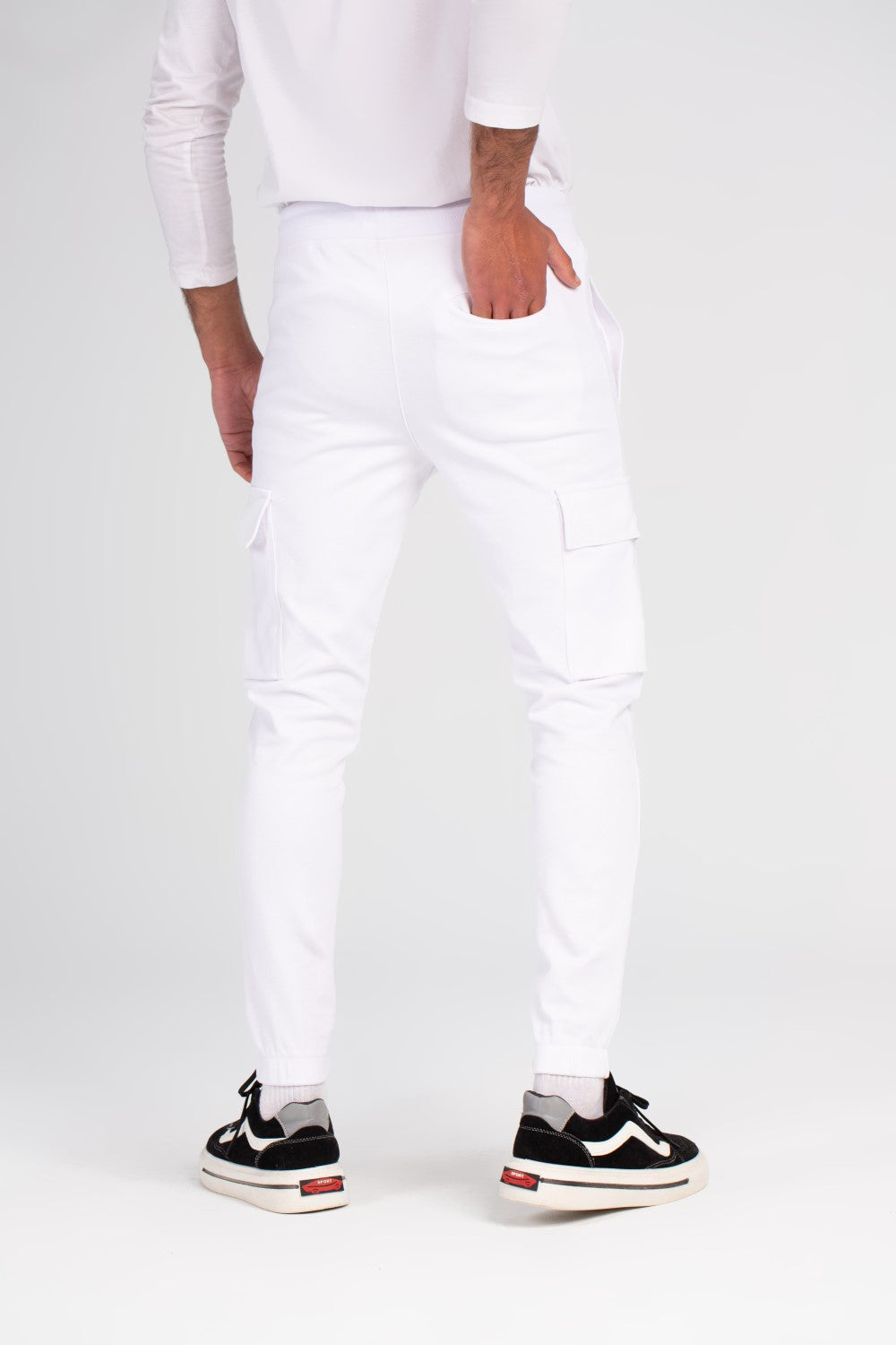 بنطال رياضي رجالي فضفاض بقصّة فريدة وقصّة ضيقة