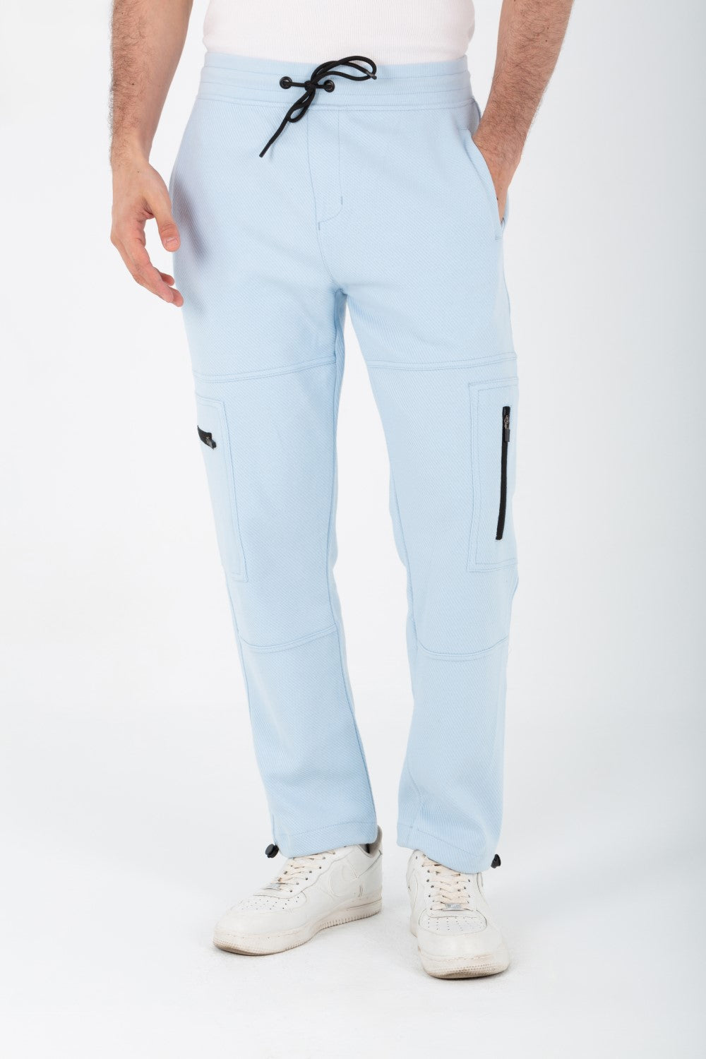 بنطلون رياضي رجالي بجيوب جانبية عصرية مصنوع من قطن ميلتون