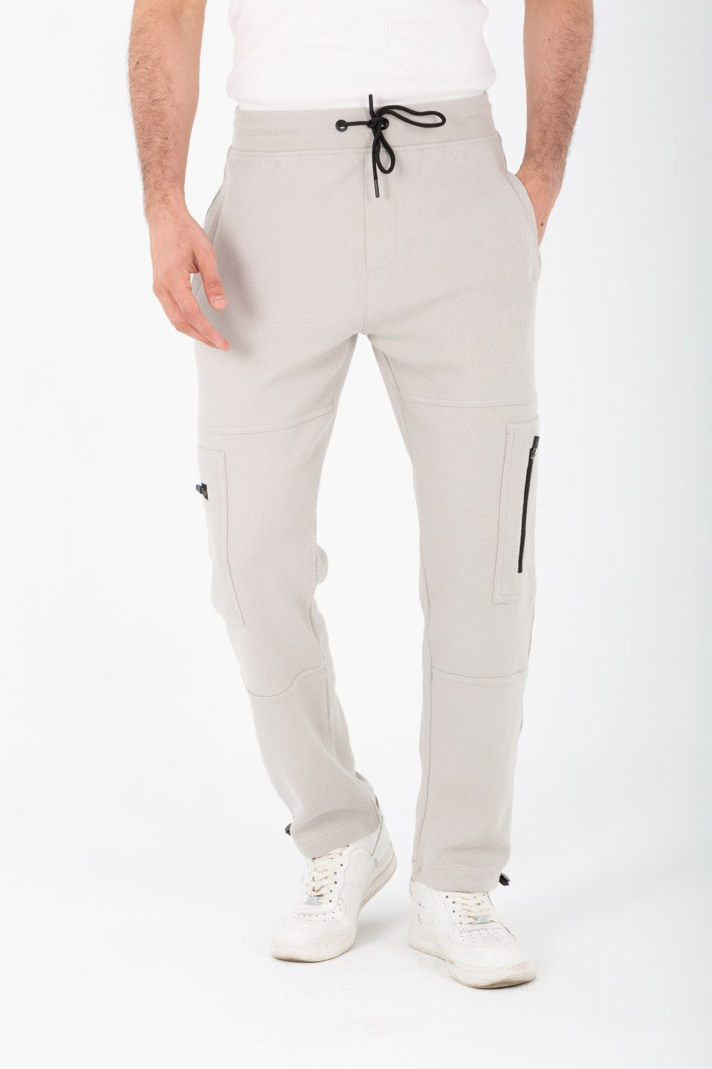 بنطلون رياضي رجالي بجيوب جانبية عصرية مصنوع من قطن ميلتون