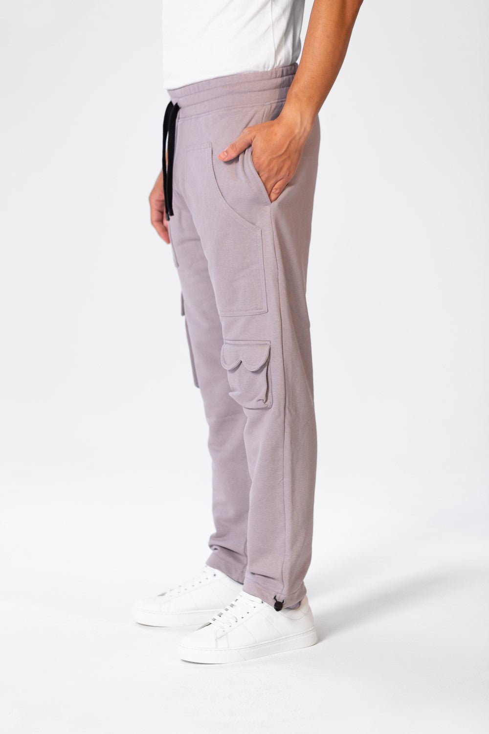 بنطلون رياضي رجالي كبير الحجم مصنوع من مادة ميلتون المريحة