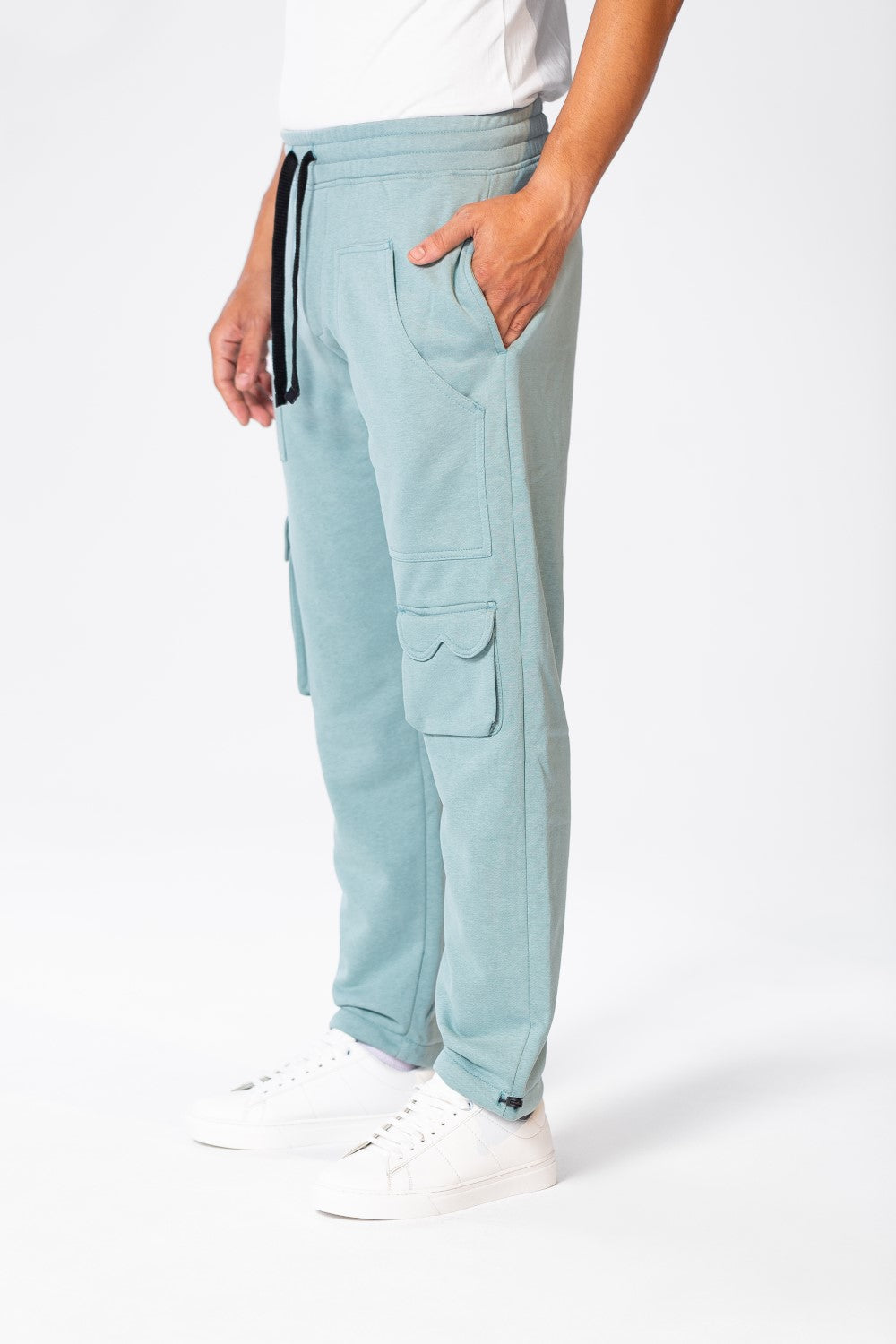 بنطلون رياضي رجالي كبير الحجم مصنوع من مادة ميلتون المريحة