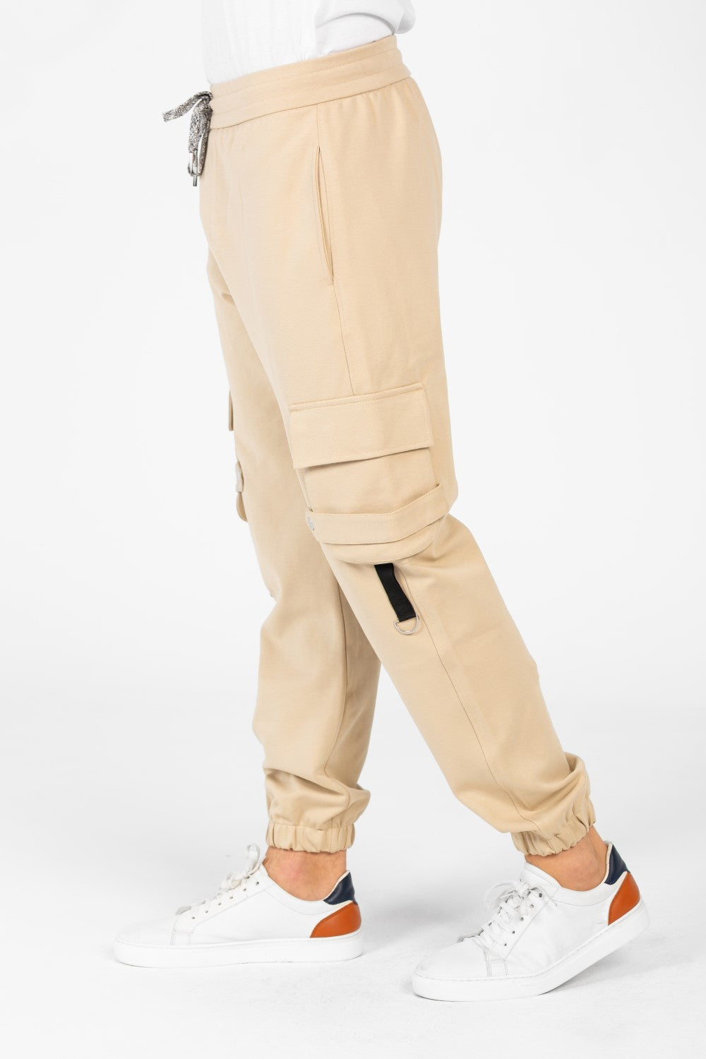 Men's Oversized Elastic Waistband Sweatpants-1