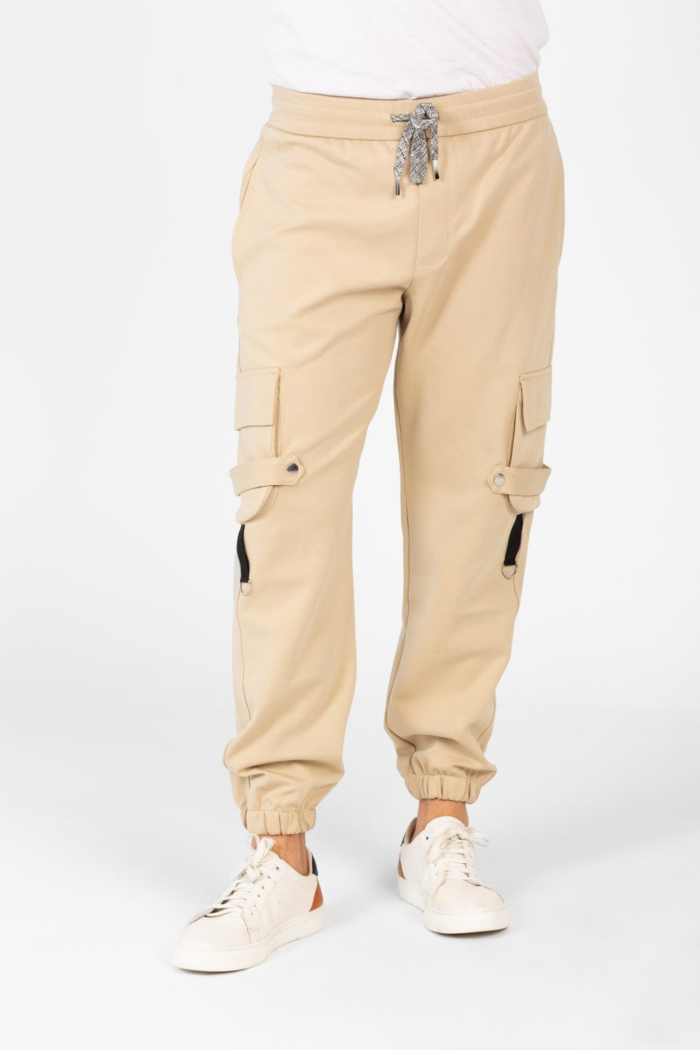 Men's Oversized Elastic Waistband Sweatpants-1