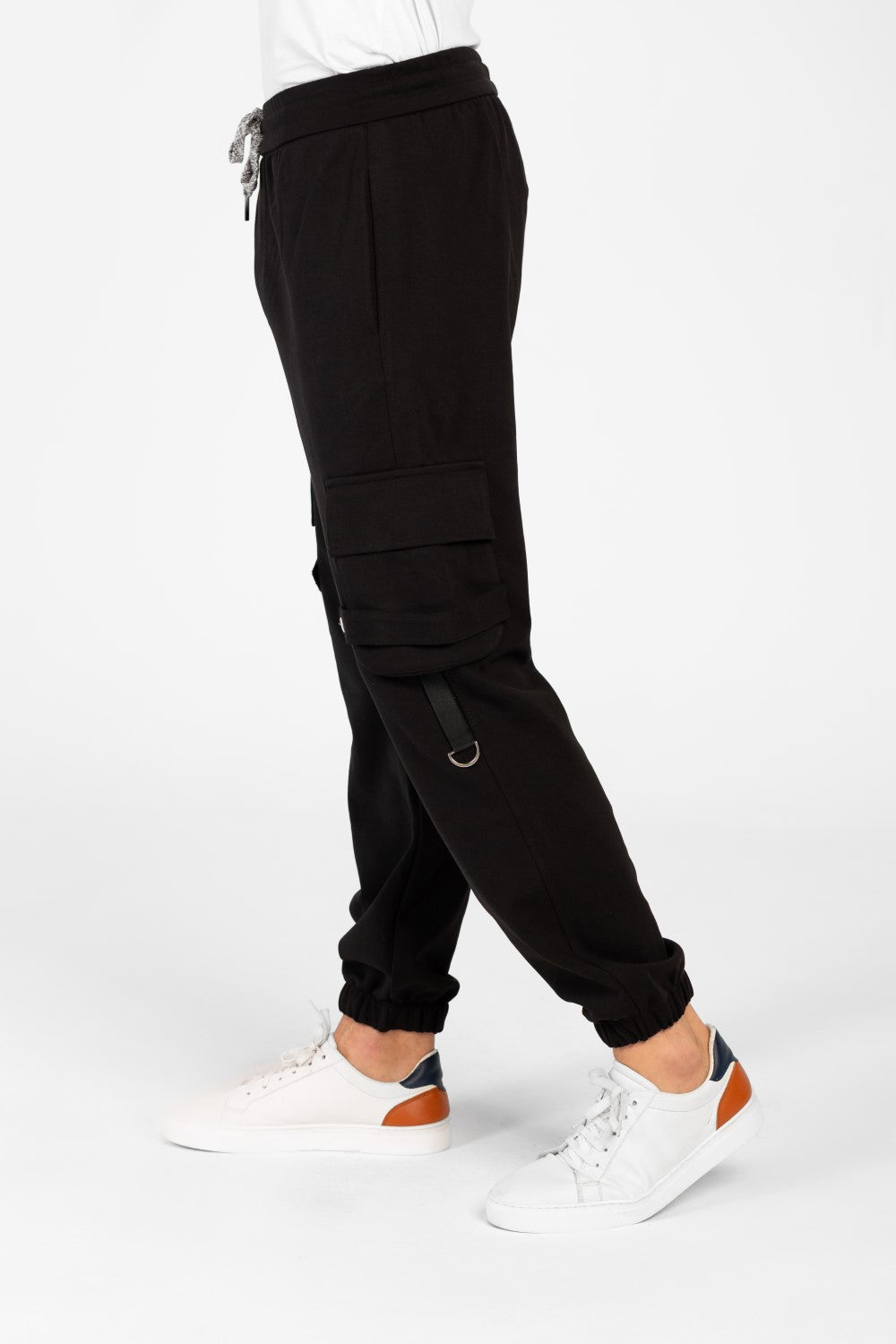 Men's Oversized Elastic Waistband Sweatpants-1
