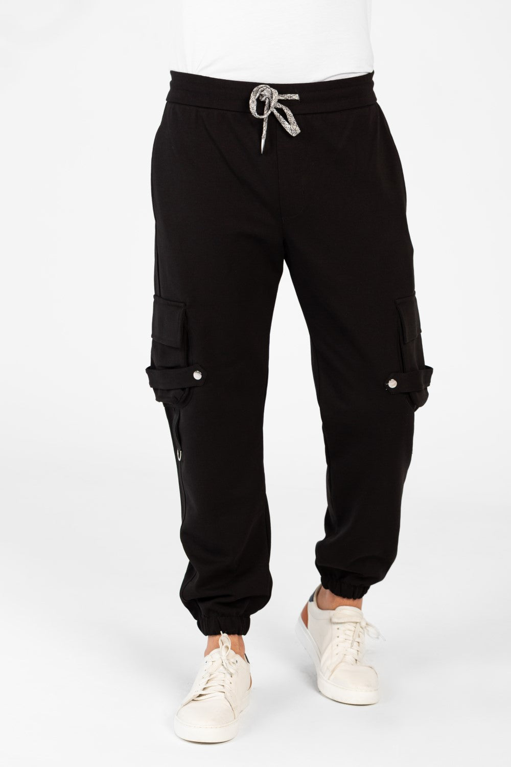 Men's Oversized Elastic Waistband Sweatpants-1