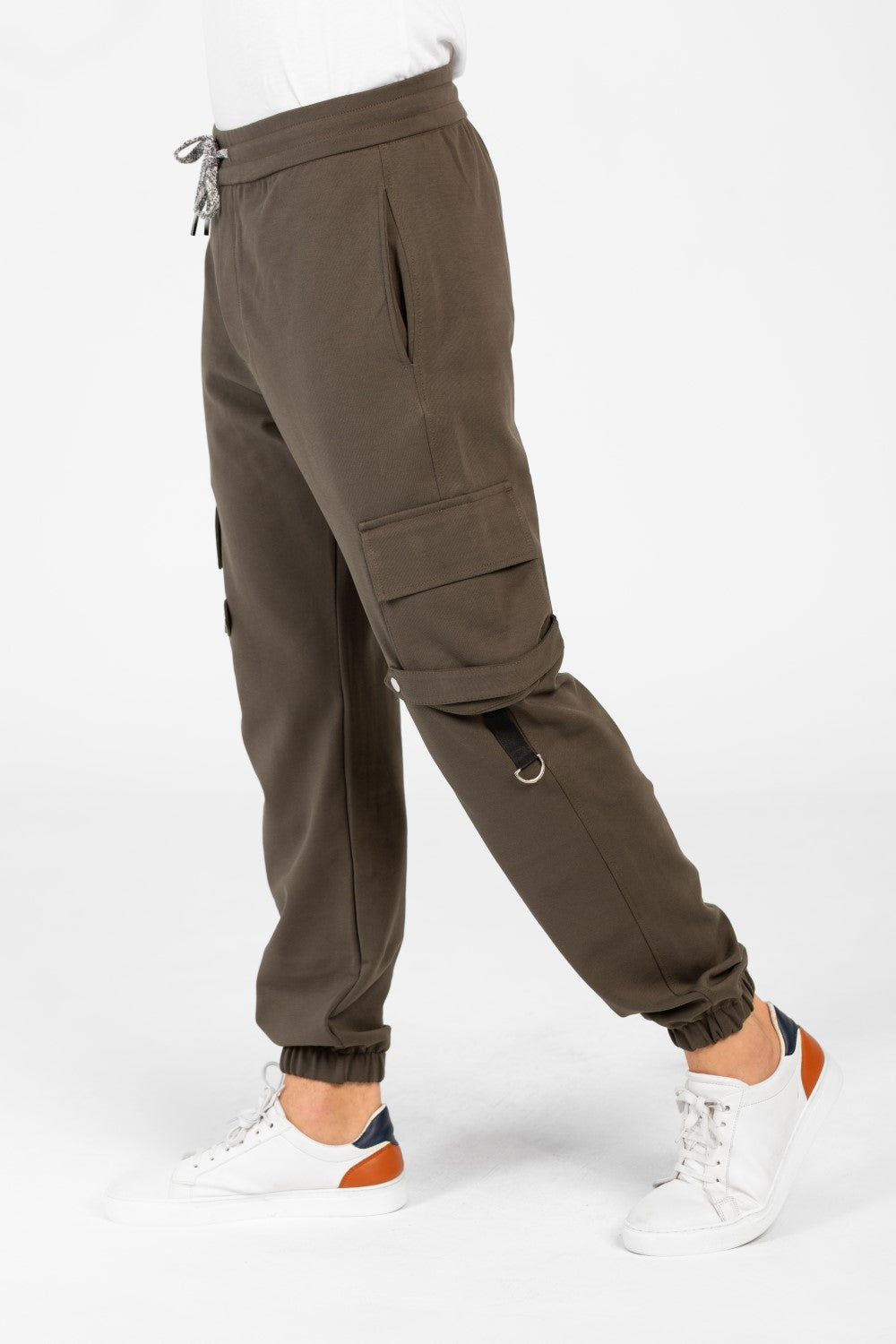 Men's Oversized Elastic Waistband Sweatpants-1