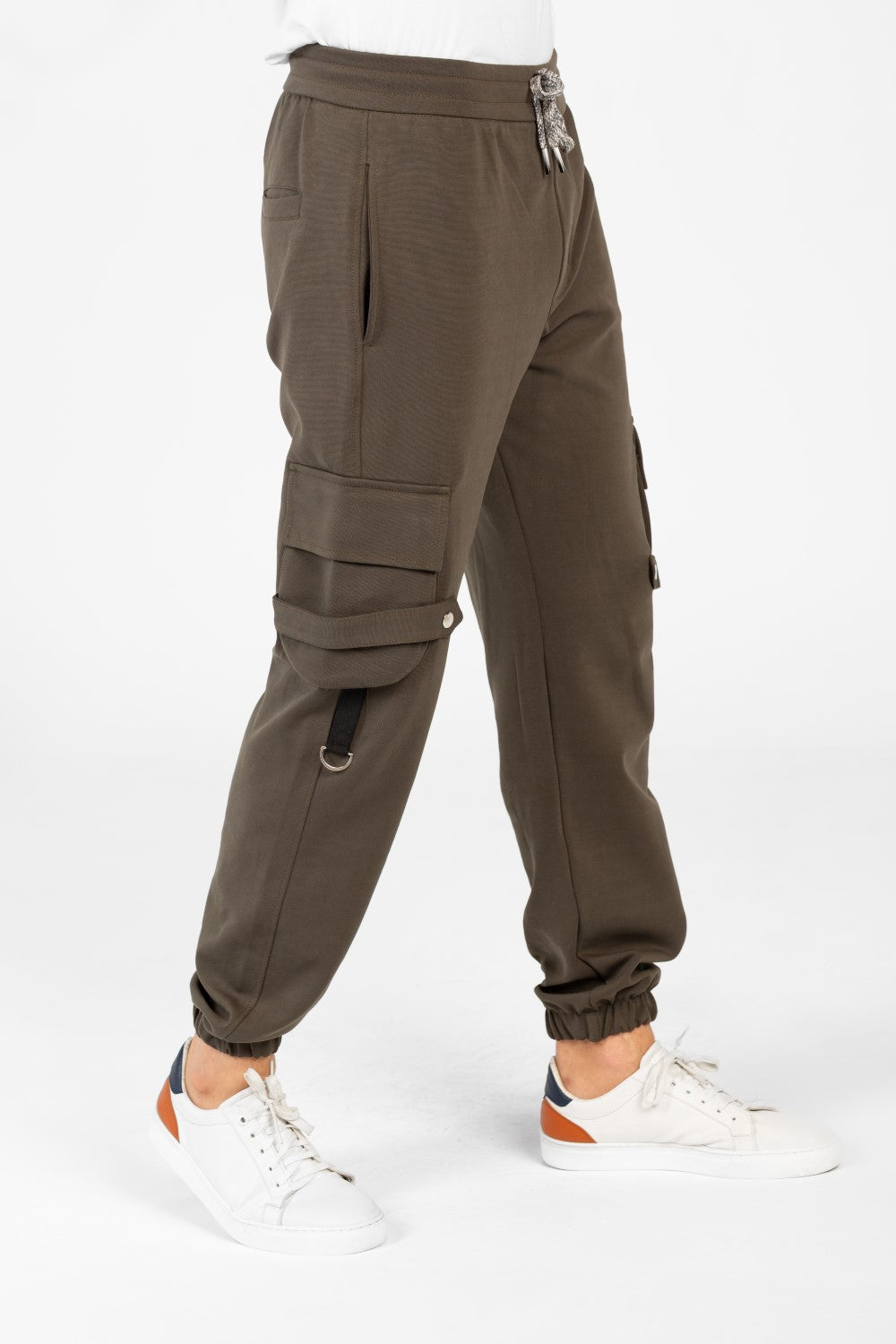 Men's Oversized Elastic Waistband Sweatpants-1