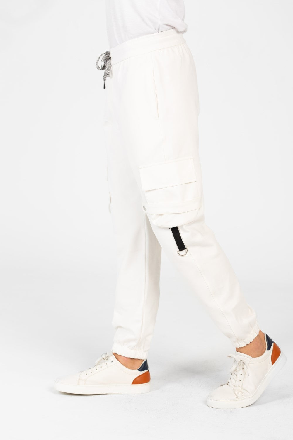 Men's Oversized Elastic Waistband Sweatpants-1