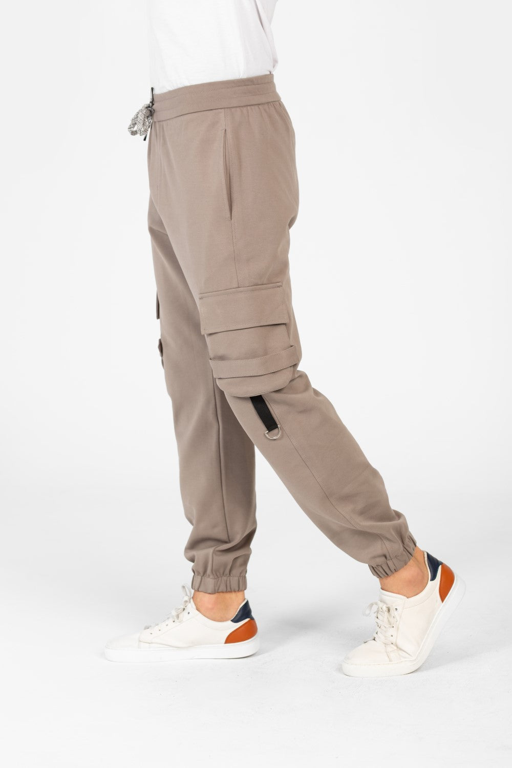 Men's Oversized Elastic Waistband Sweatpants-1