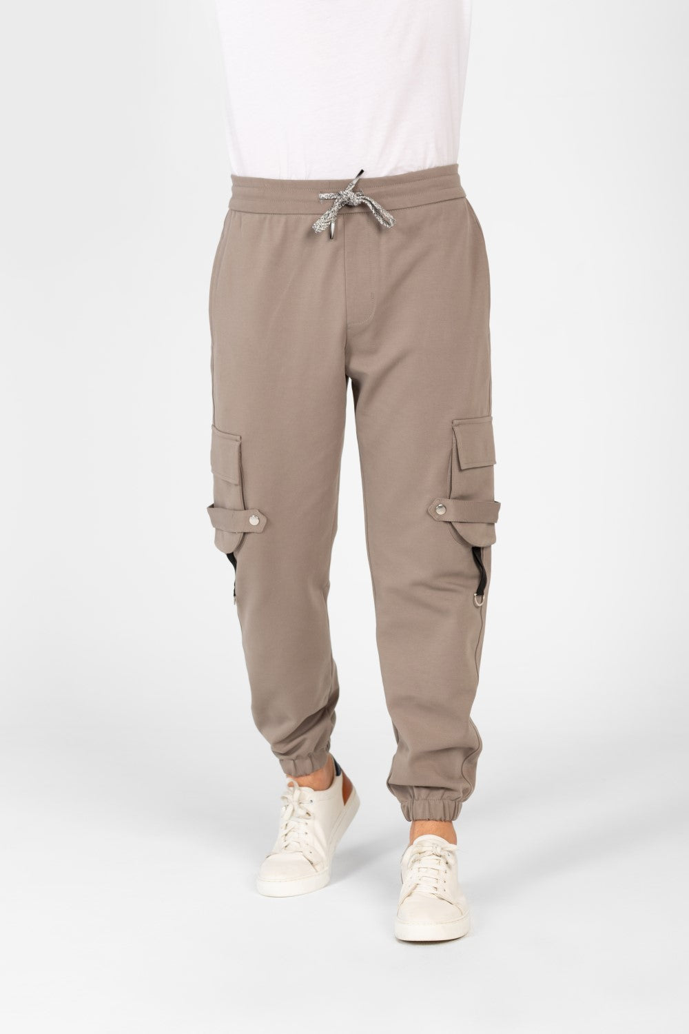Men's Oversized Elastic Waistband Sweatpants-1