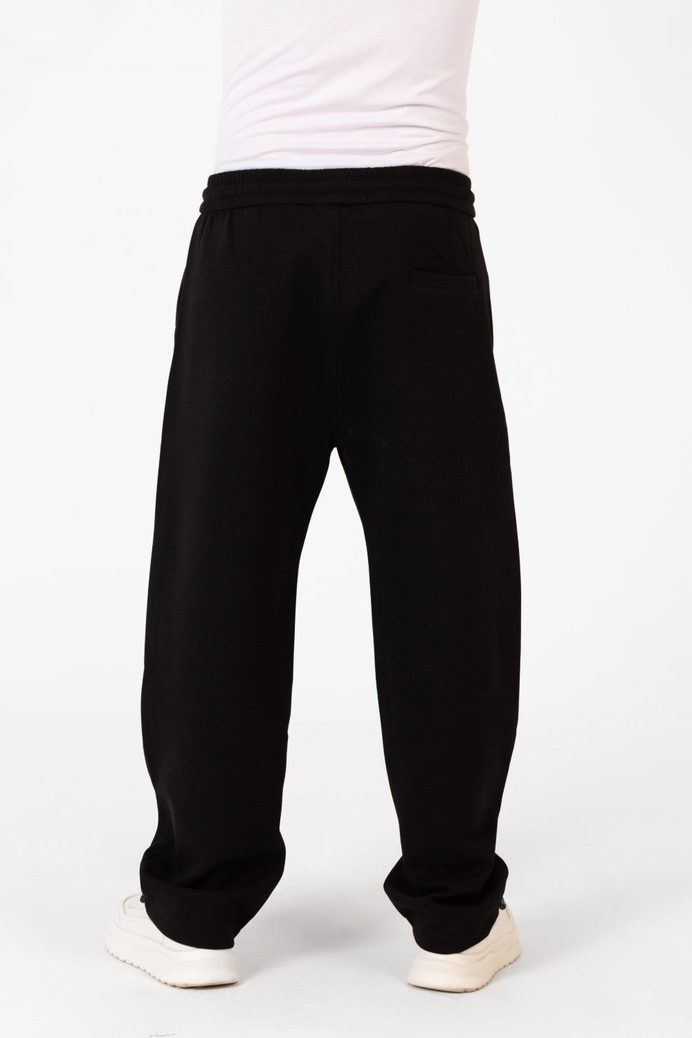 Men's Tomato Oversized Sweatpants With Elastic Waistband And Modern Zipper Pockets