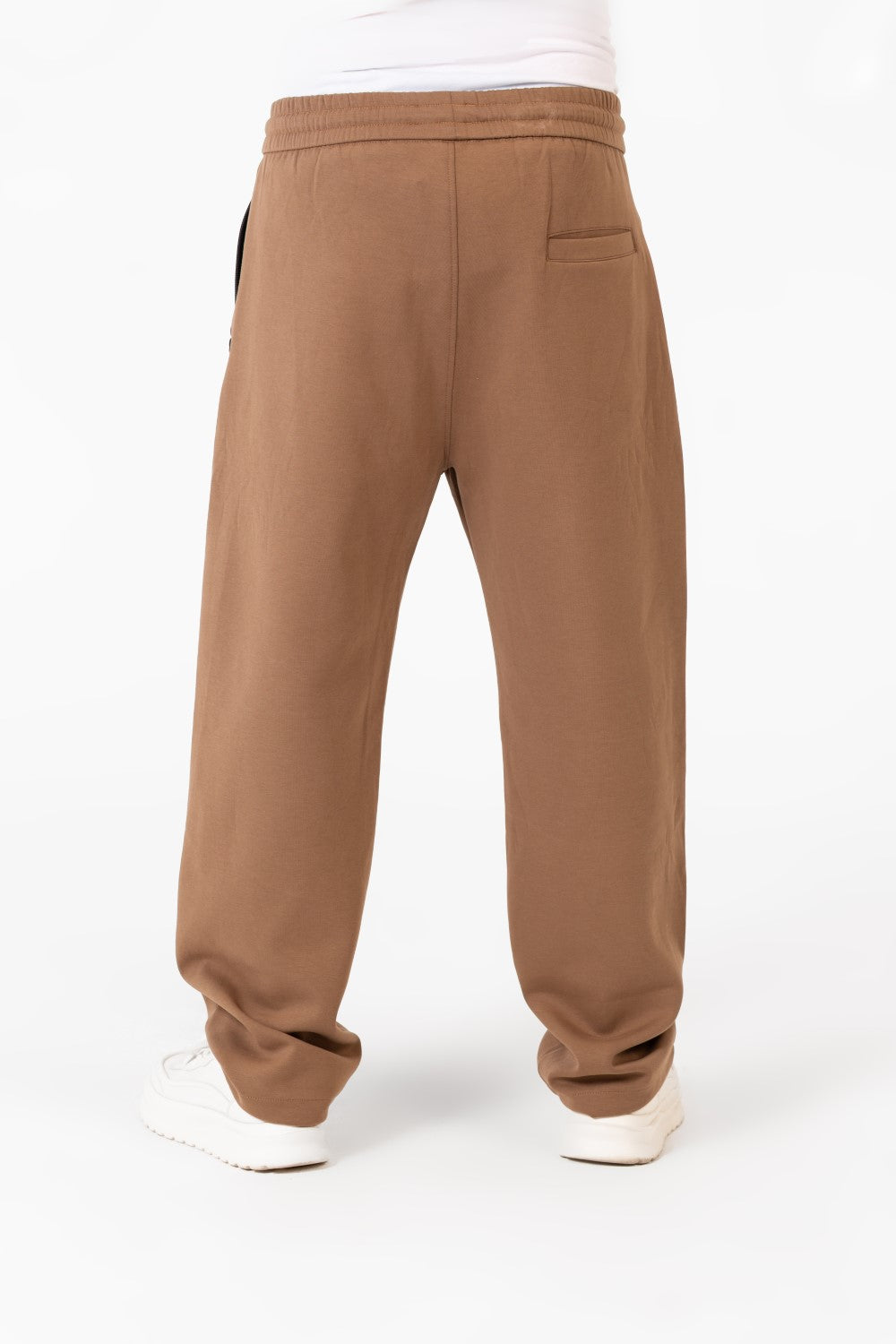Men's Tomato Oversized Sweatpants With Elastic Waistband And Modern Zipper Pockets