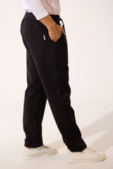 Men's Tomato Basic Oversized Sweatpants With Drawstring At The Middle And Back Pocket