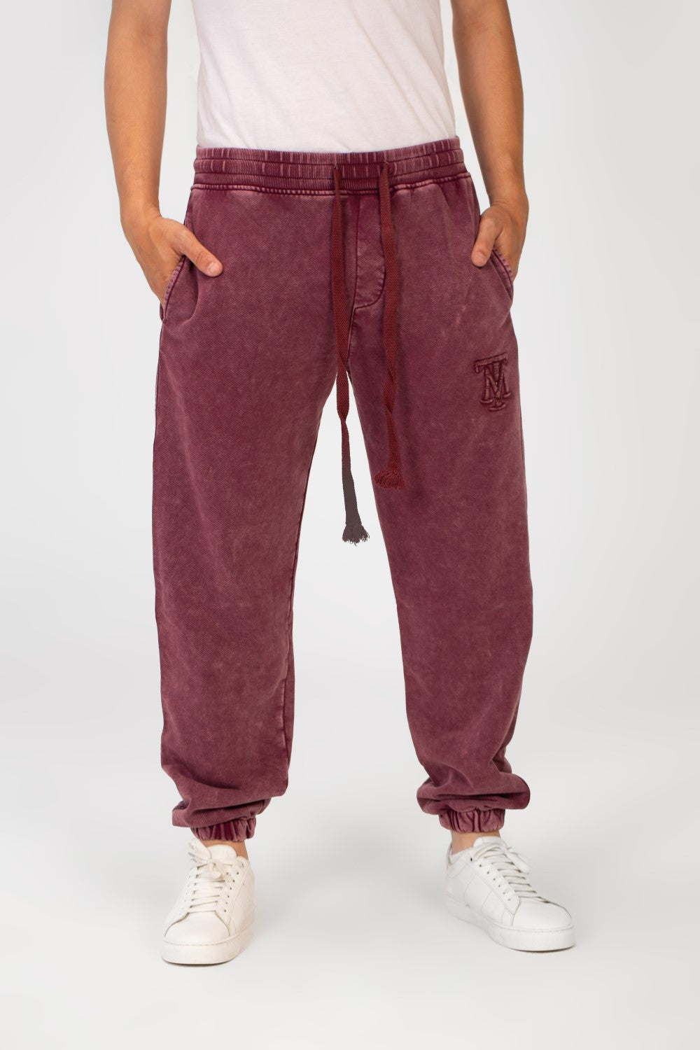 Men's Tomato Oversized Sweatpants With Modern Cut And Pockets