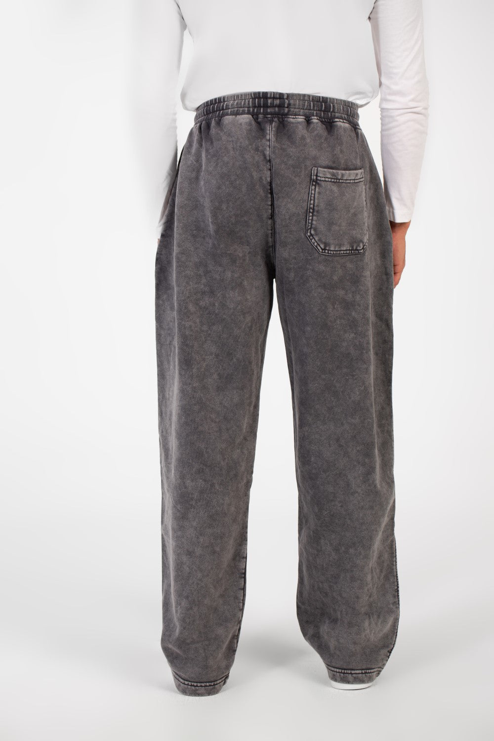 Men's Tomato Washed Oversized Sweatpants With Elastic Waistband And Drawstring High Quality