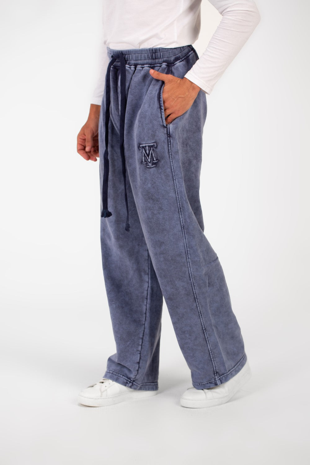 Men's Tomato Washed Oversized Sweatpants With Elastic Waistband And Drawstring High Quality