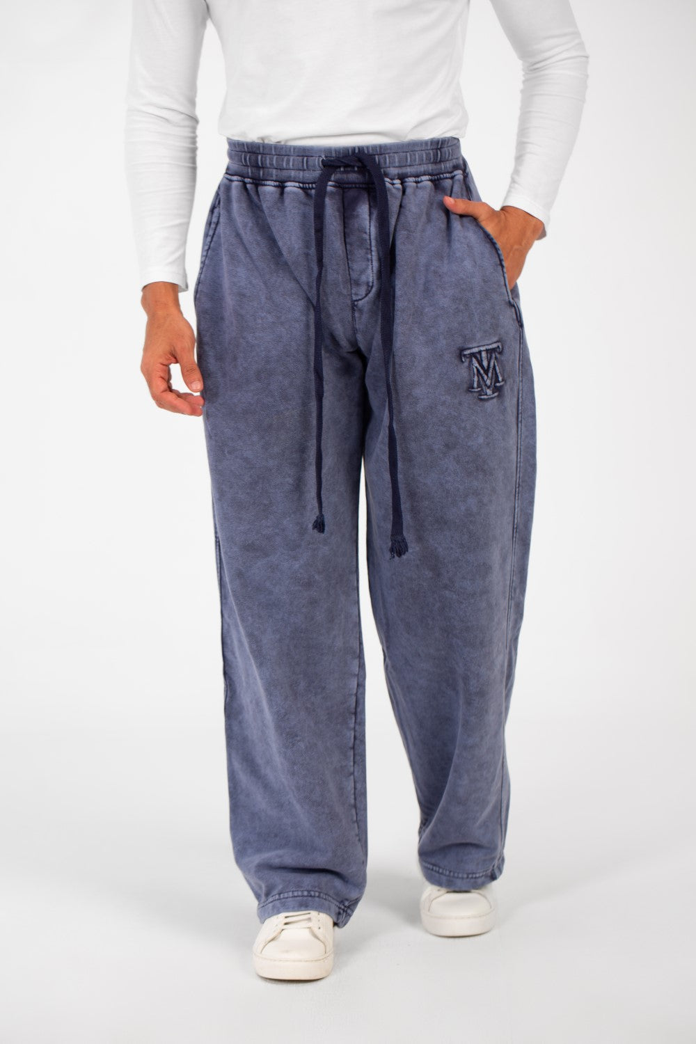 Men's Tomato Washed Oversized Sweatpants With Elastic Waistband And Drawstring High Quality