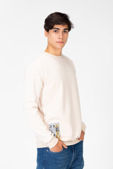 سويت شيرت رجالي برقبة دائرية بألوان أساسية