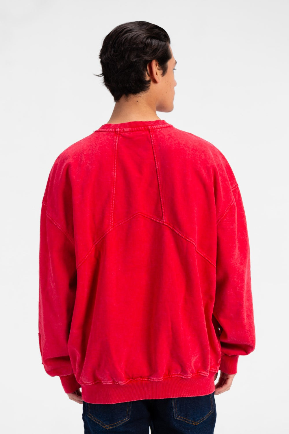 سويت شيرت رجالي كبير الحجم برقبة دائرية