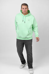 Men's Big Size Slim Fit Hoodie Made Of Comfort Melton Padded Front Printed Sweatshirt