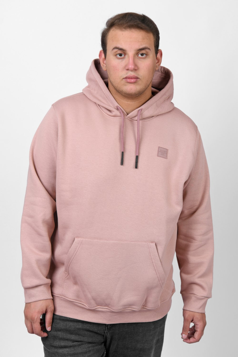 Men's Big Size Slim Fit Hoodie Made Of Comfort Melton Padded Front Printed Sweatshirt