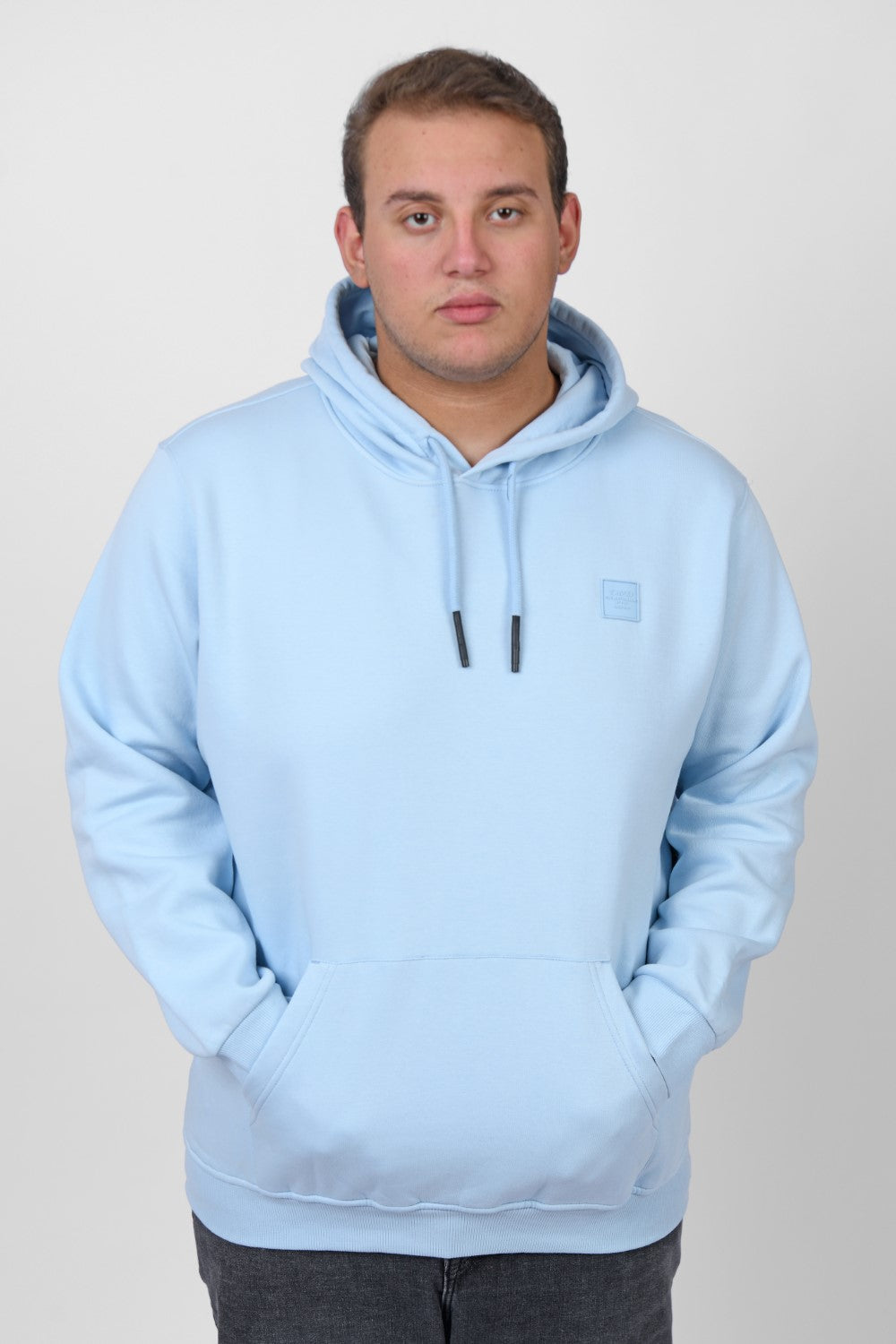 Men's Big Size Slim Fit Hoodie Made Of Comfort Melton Padded Front Printed Sweatshirt