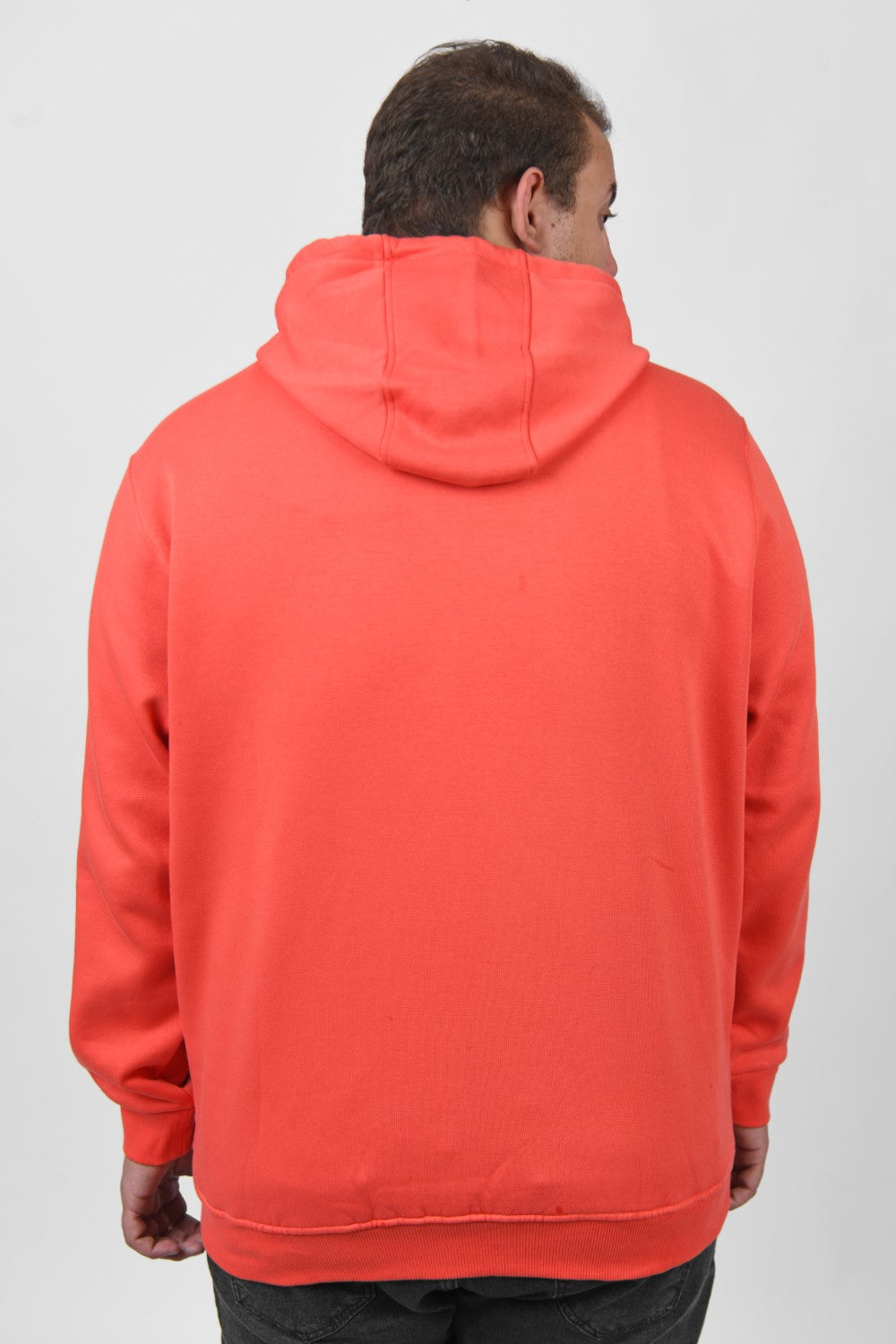 Men's Big Size Slim Fit Hoodie Made Of Comfort Melton Padded Front Printed Sweatshirt