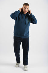 Men's Regular Fit Hoodie Big Size Melton Basic Padded Sweatshirt