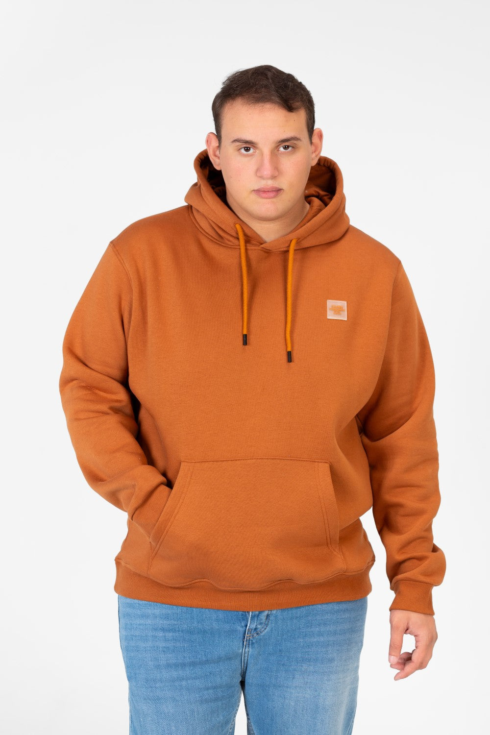 Men's Big Size Basic Long Sleeve Hoodie Sweatshirt