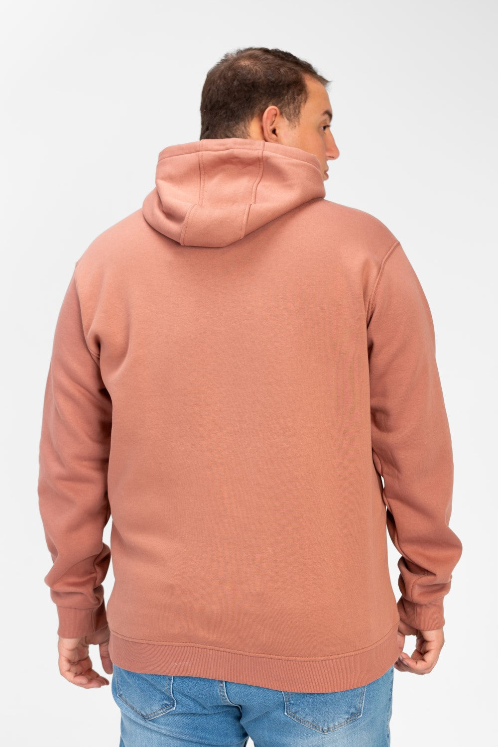 Men's Big Size Basic Long Sleeve Hoodie Sweatshirt