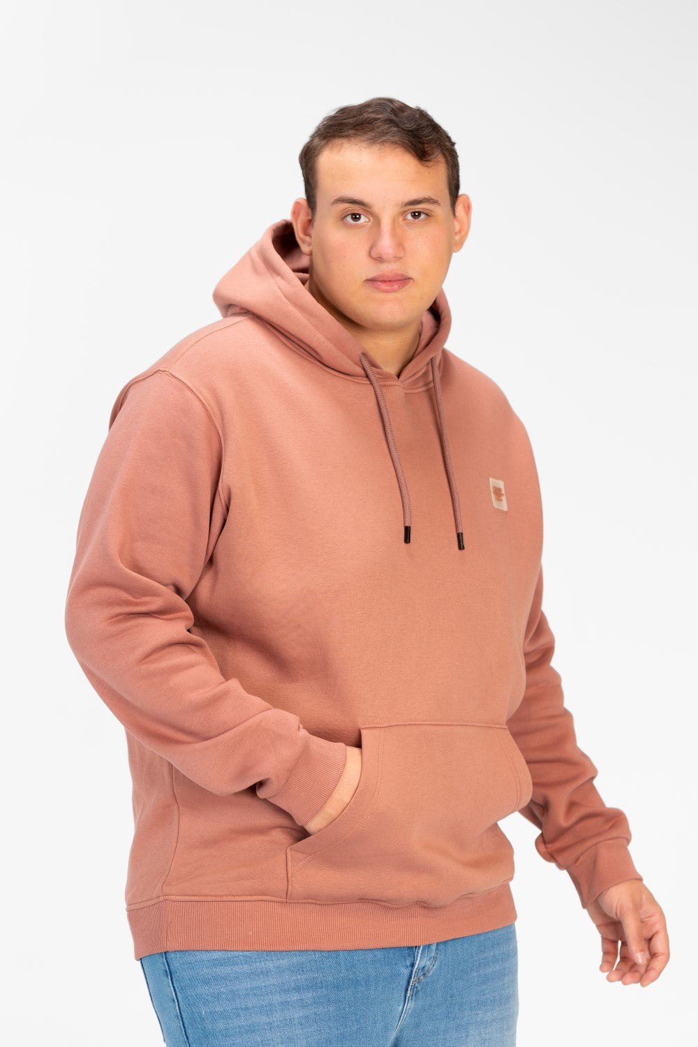 Men's Big Size Basic Long Sleeve Hoodie Sweatshirt