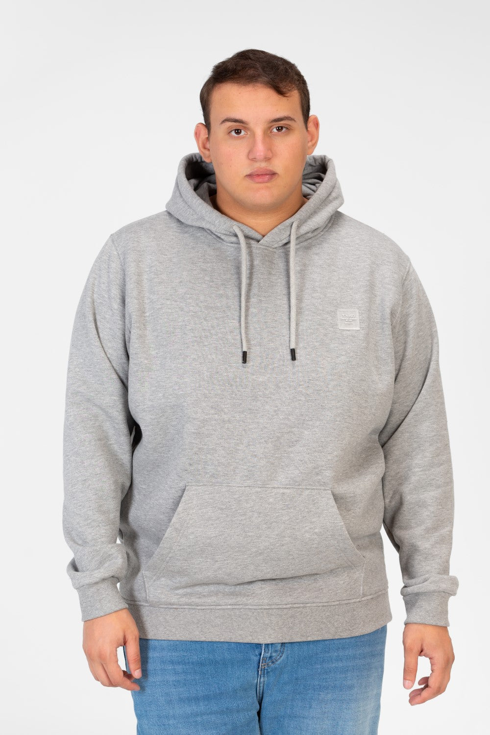 Men's Big Size Basic Long Sleeve Hoodie Sweatshirt