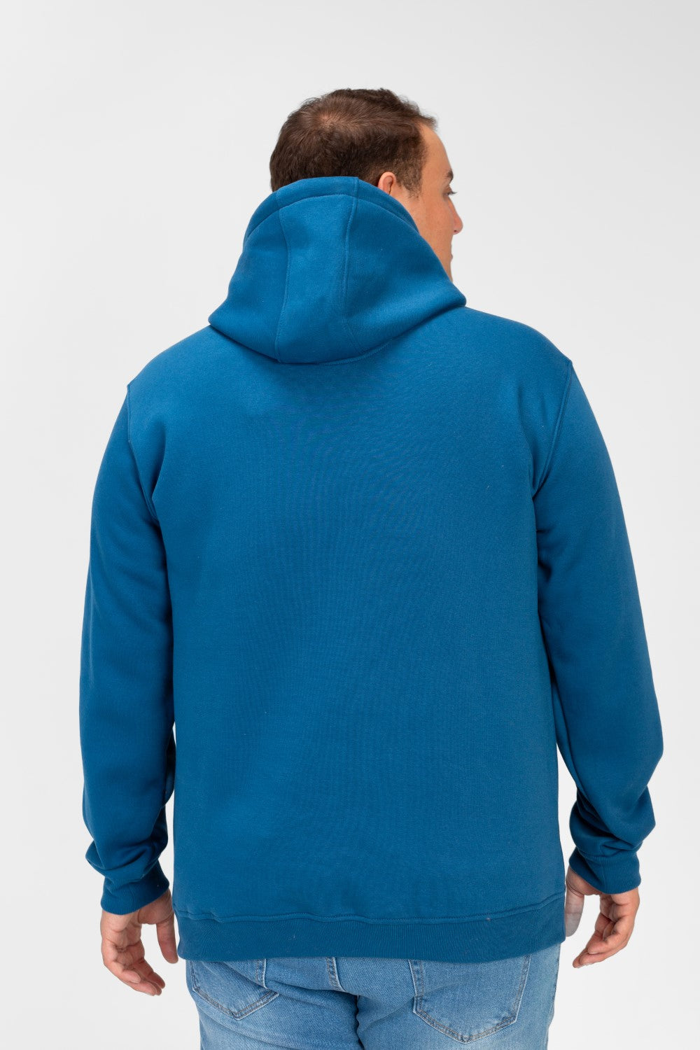 Men's Big Size Basic Long Sleeve Hoodie Sweatshirt