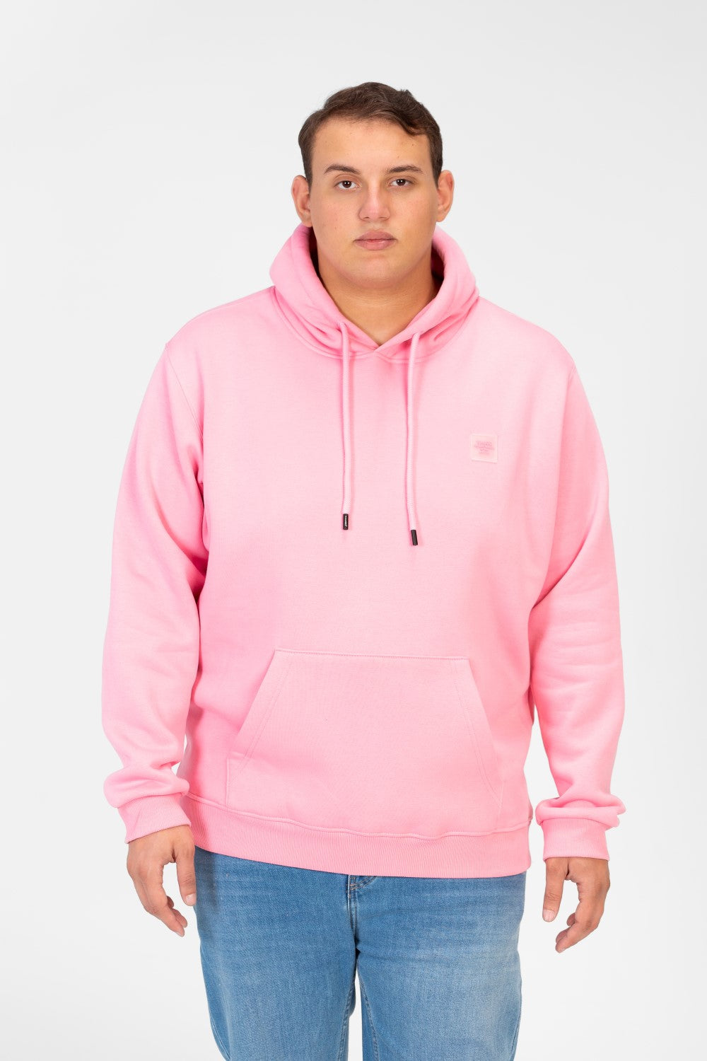 Men's Big Size Basic Long Sleeve Hoodie Sweatshirt