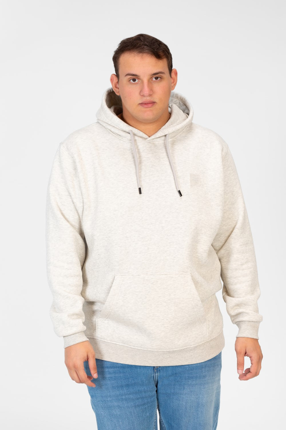 Men's Big Size Basic Long Sleeve Hoodie Sweatshirt