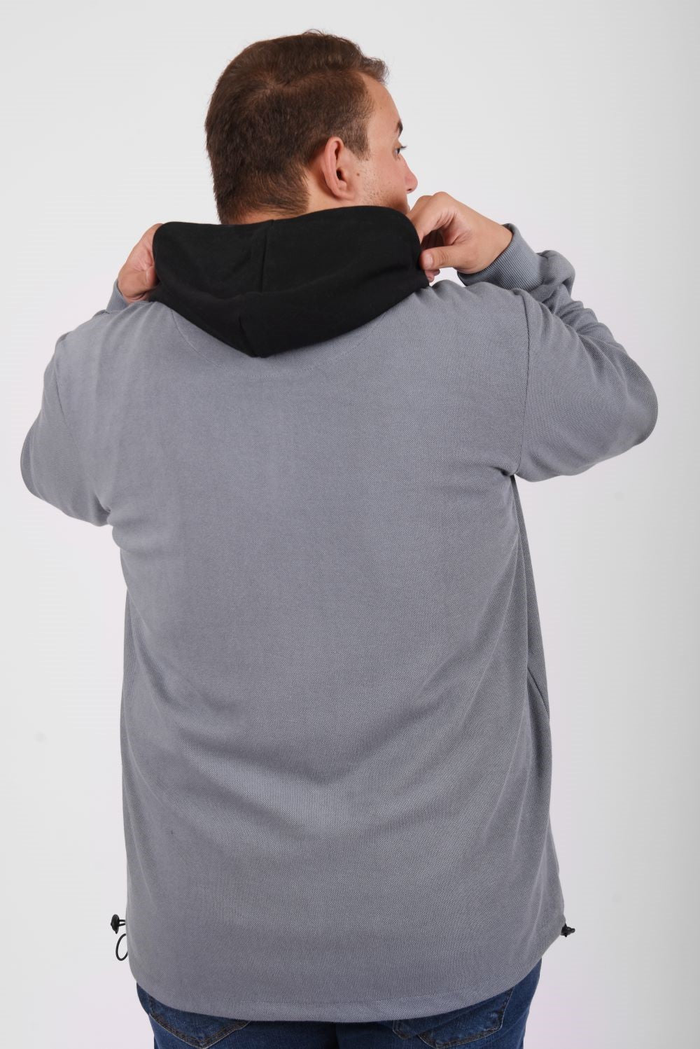 Men's Slim Fit Full Zipper Padded Soft Melton Multi Color Big Size Sweatshirt