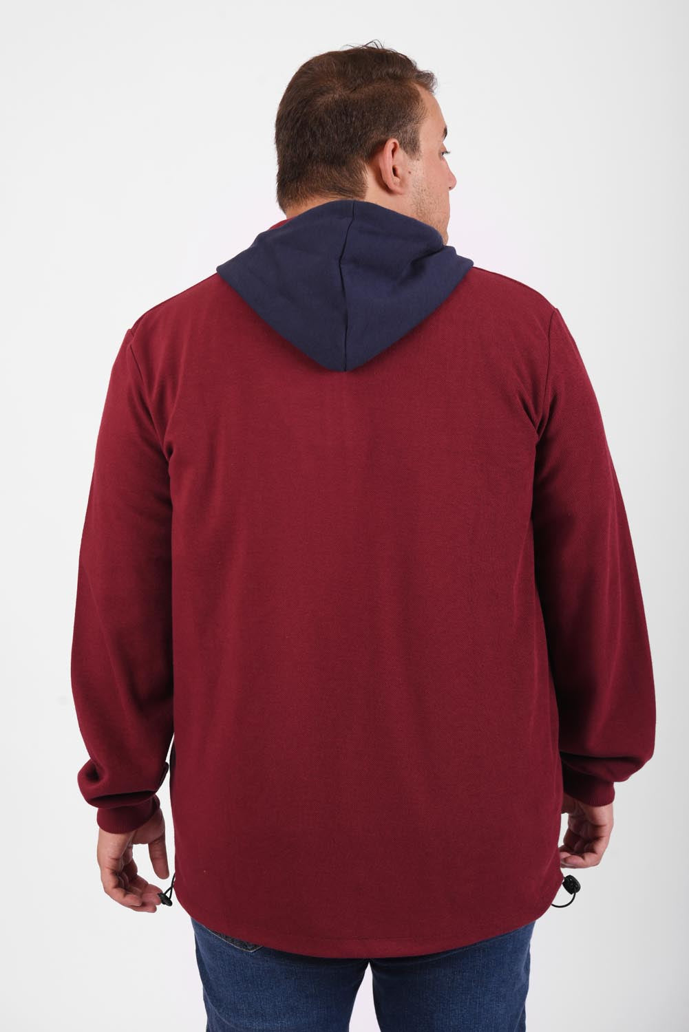 Men's Slim Fit Full Zipper Padded Soft Melton Multi Color Big Size Sweatshirt