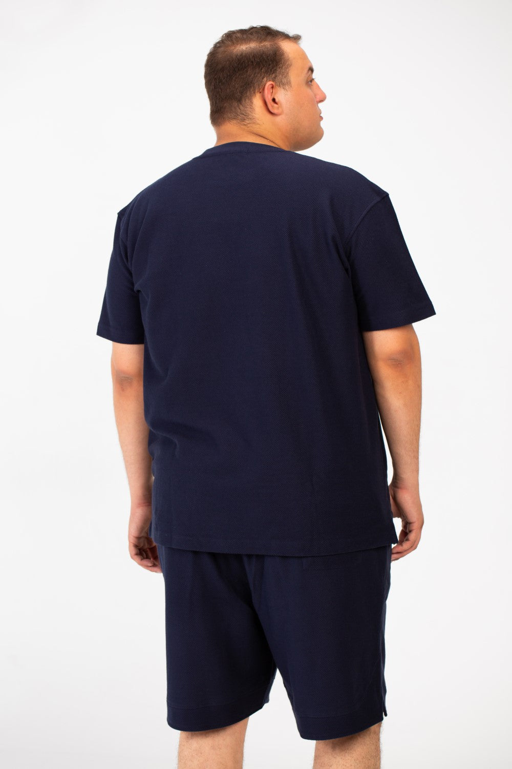 Men's Big Size Outfit Half Sleeved T-shirt And Short Made Of Comfortable Practical Material