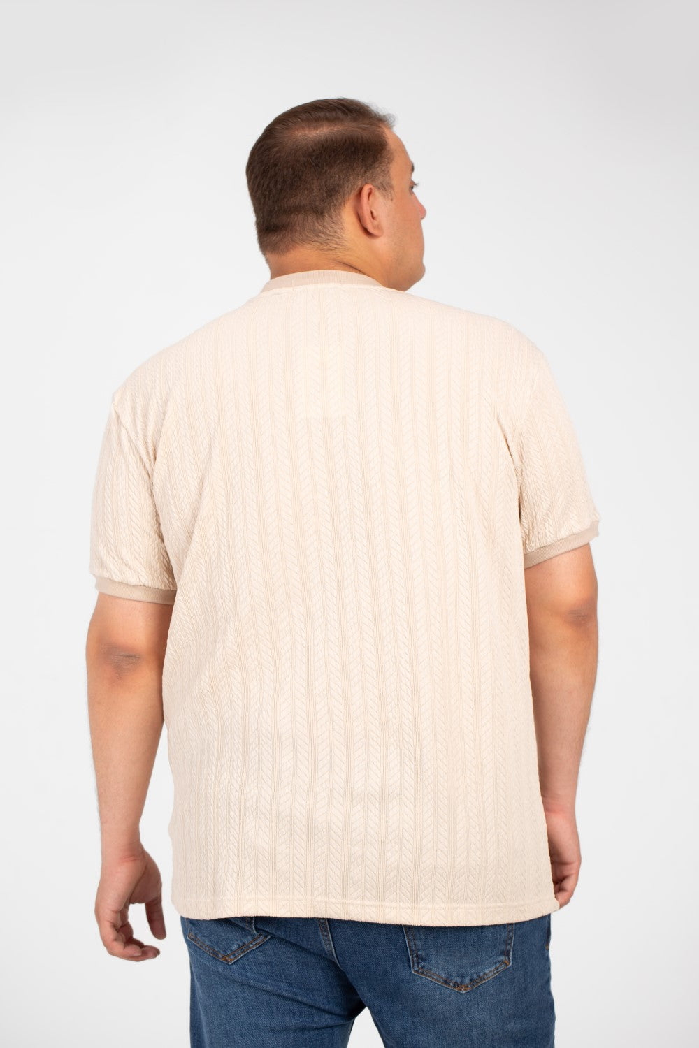 تي شيرت توماتو رجالي عصري بمقاس كبير ورقبة دائرية وأكمام قصيرة