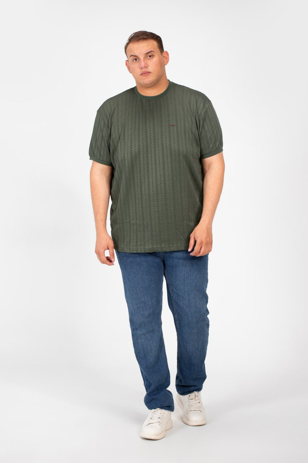 تي شيرت توماتو رجالي عصري بمقاس كبير ورقبة دائرية وأكمام قصيرة