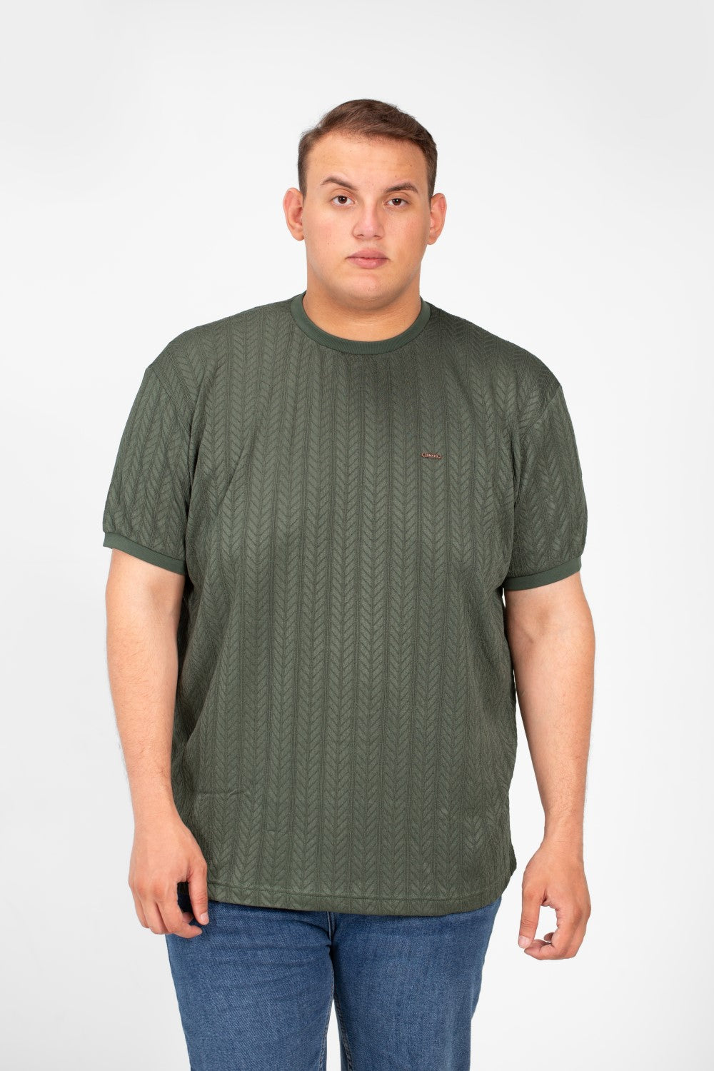 تي شيرت توماتو رجالي عصري بمقاس كبير ورقبة دائرية وأكمام قصيرة