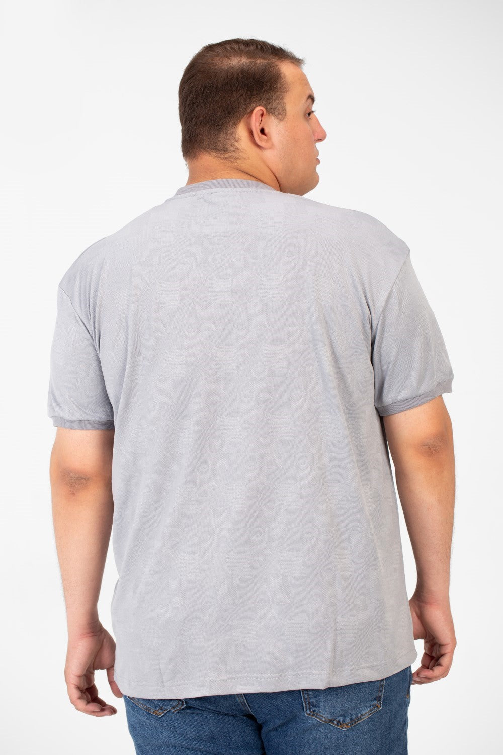 تي شيرت طماطم رجالي كبير الحجم بأكمام قصيرة ورقبة دائرية بجودة عالية