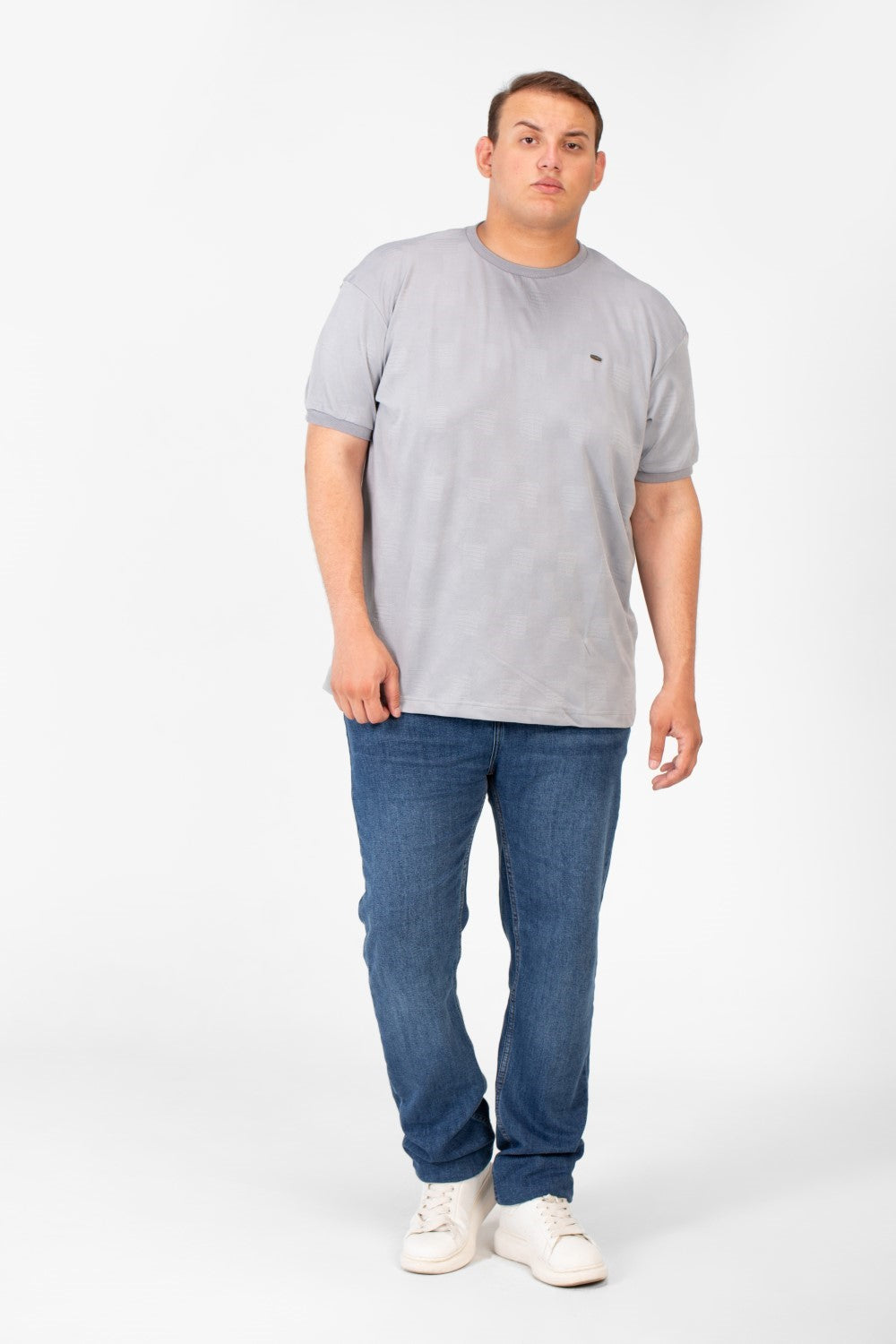 تي شيرت طماطم رجالي كبير الحجم بأكمام قصيرة ورقبة دائرية بجودة عالية