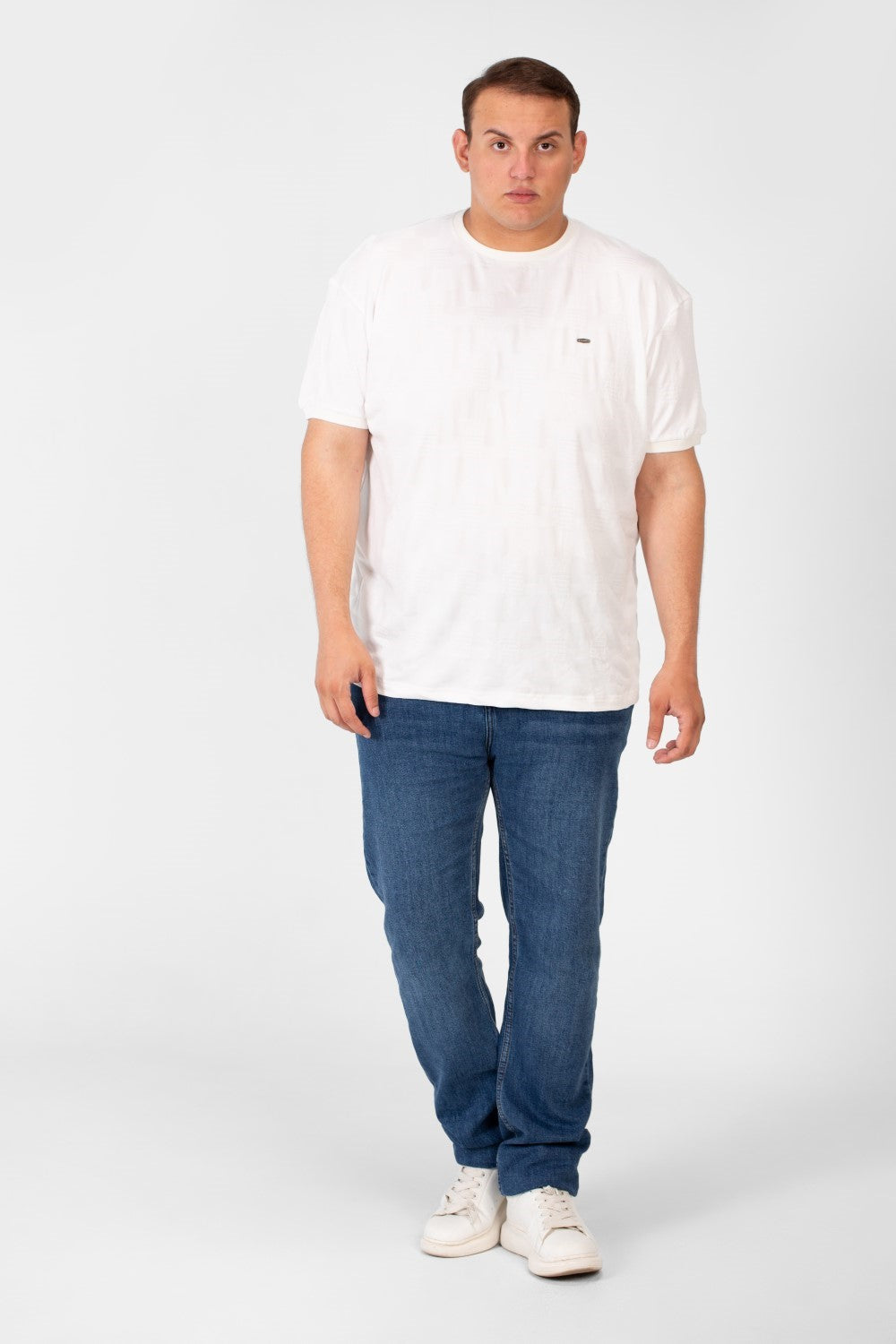 تي شيرت طماطم رجالي كبير الحجم بأكمام قصيرة ورقبة دائرية بجودة عالية