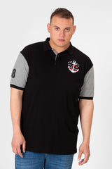 تي شيرت بولو رجالي مطبوع بنصف كم كبير الحجم 1