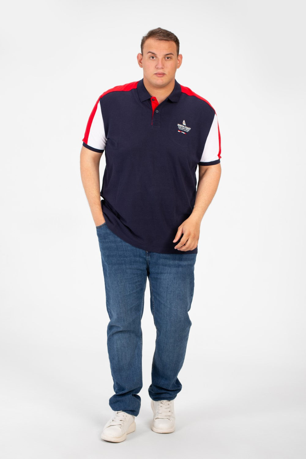 تي شيرت بولو رجالي بأكمام قصيرة ومقاس كبير مطبوع عليه طماطم بطبعة عصرية