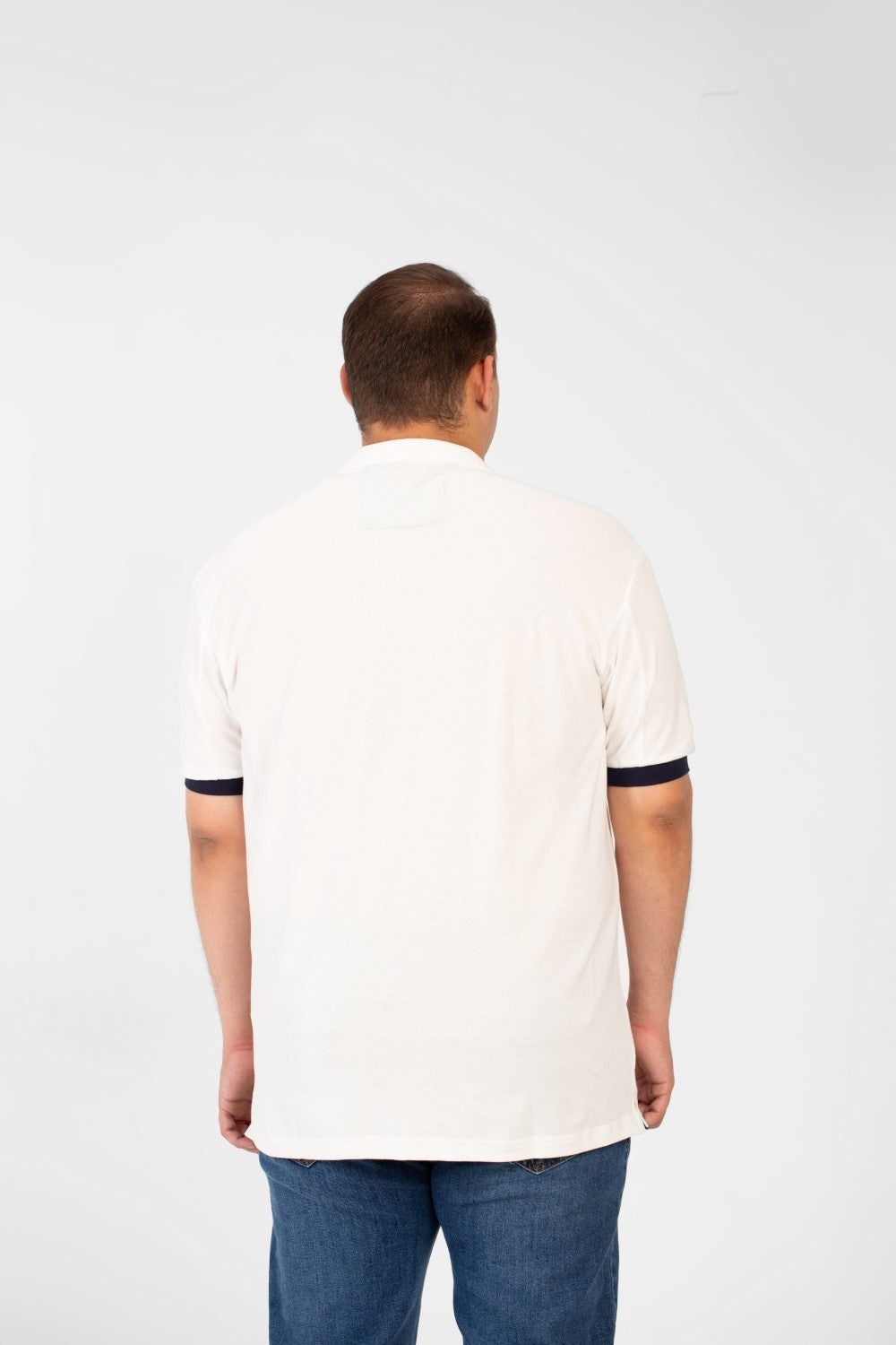 تي شيرت بولو رجالي مطبوع بمقاس كبير وأكمام قصيرة مصنوع من خامة عالية الجودة