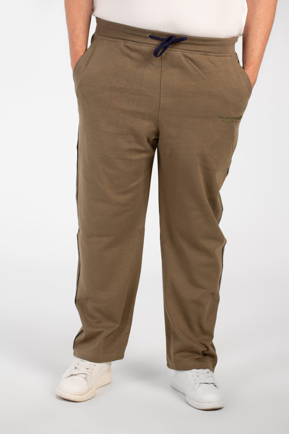 بنطلون رياضي رجالي أساسي عالي الجودة بمقاسات كبيرة وتصميم عصري وجيوب