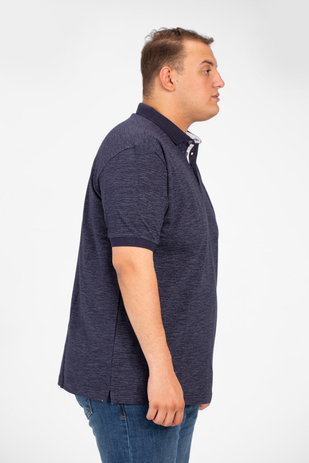 تي شيرت بولو رجالي كبير الحجم بأكمام قصيرة من الطماطم مصنوع من مادة مريحة وعملية